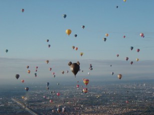 Balloon Cluster over ABQ New Mexico